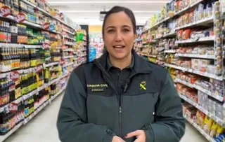 Timo supermercado Tik Tok. Foto Guardia Civil