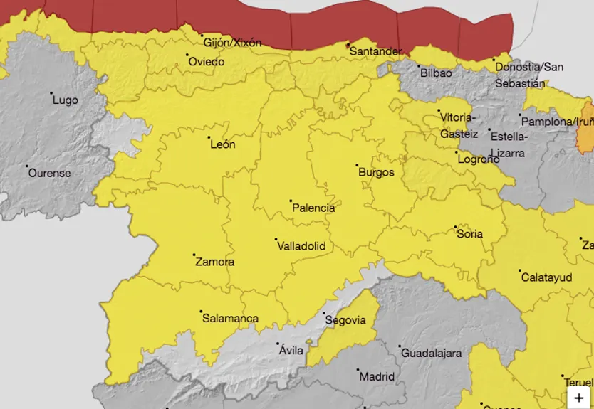 Aviso amarillo en Salamanca por fuertes rachas de viento