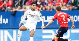 Bellingham y Moncayola en El Sadar. FOTO: Real Madrid