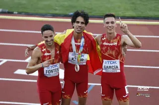 Mario García Romo, al término de la final del Mundial | FOTO RFEA ATLETISMO
