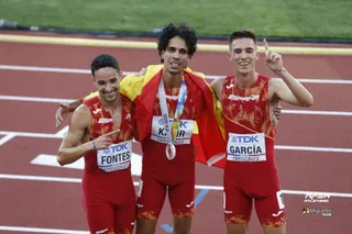 Mario García Romo, al término de la final del Mundial | FOTO RFEA ATLETISMO