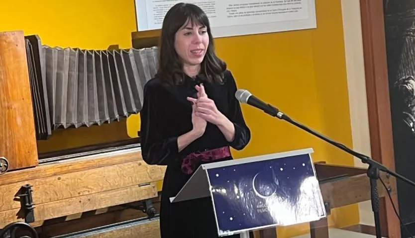 Laura Bueno, presidenta de la Asociación de Amigos de la Filmoteca,