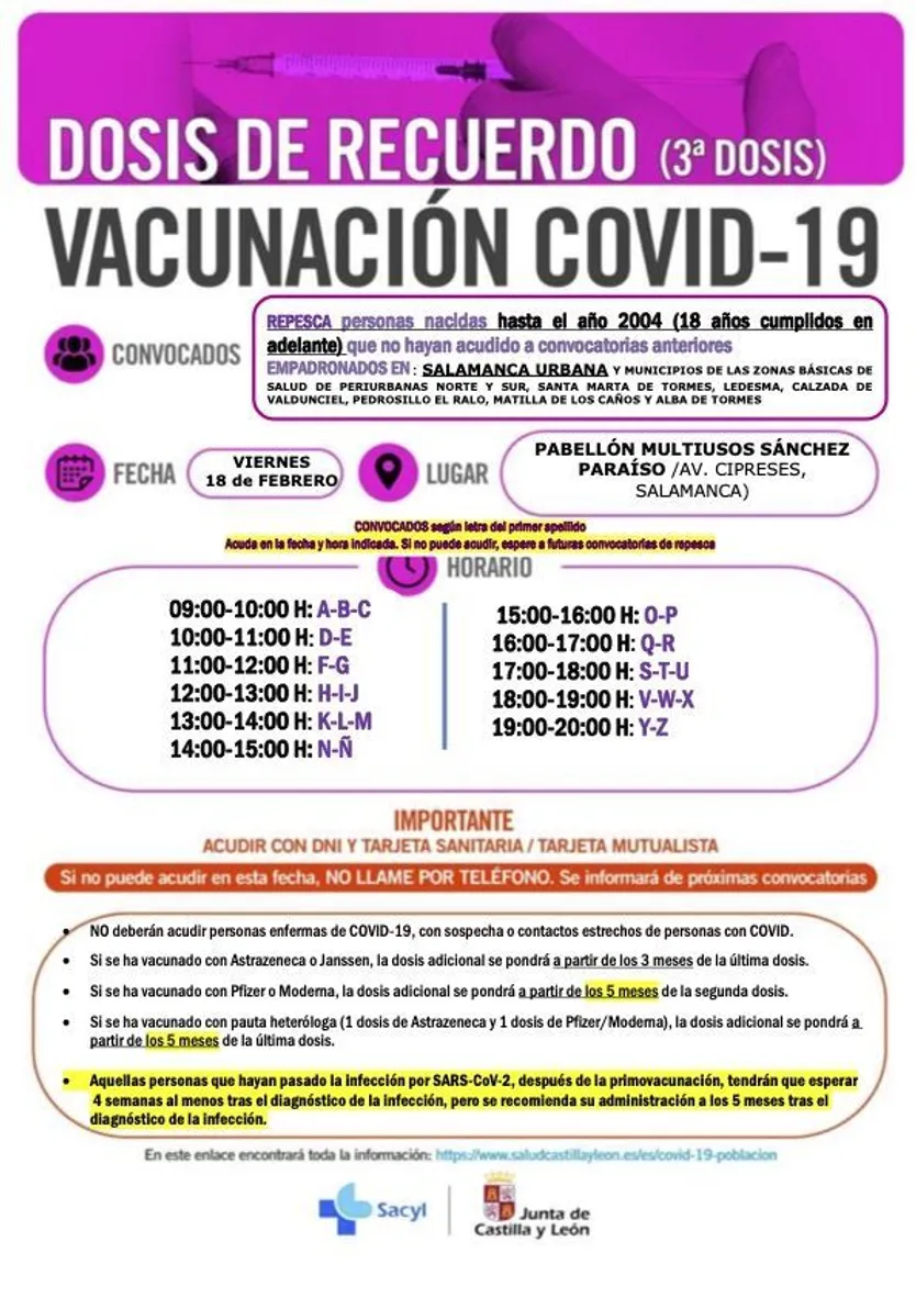 4. REPESCA SALAMANCA CAPITAL Y PROVINCIA DOSIS DE RECUERDO HASTA 2004 18 FEBRERO