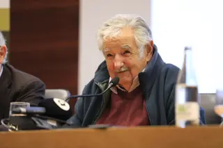 El expresidente uruguayo José Mujica comparece en rueda de prensa con motivo del Premio Derechos Humanos 2019 otorgado por Consejo Valenciano de Colegios de Abogados (CVCA) y la Fundación por la Jus