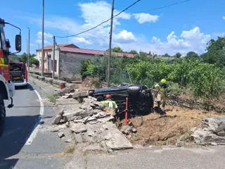 Salida de vía en La Fregeneda
