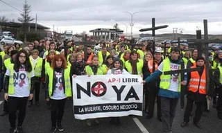 La Plataforma de afectados por la N-1 vuelve a salir a la carretera