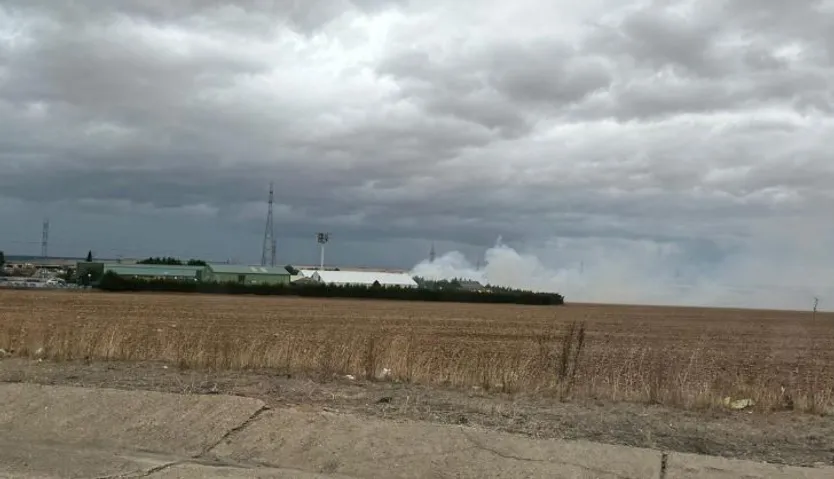 Incendio vivero en Villamayor