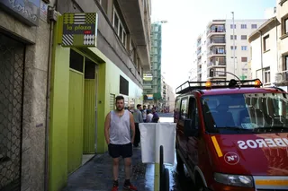 Inundación en un almacén de Dia