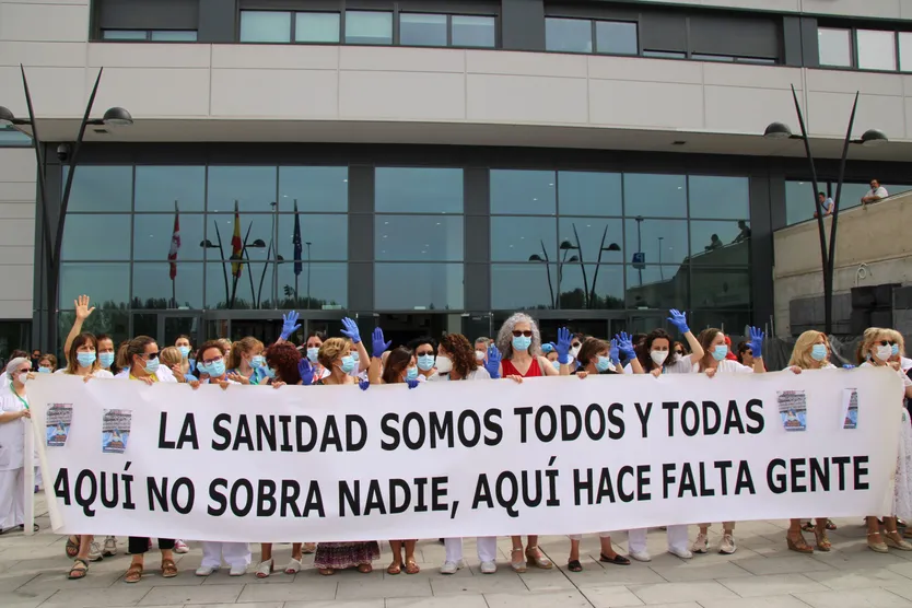 Concentración de la Junta de Personal del Área de Salud de Salamanca