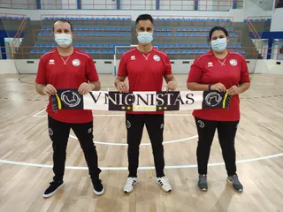 Imagen del cuerpo técnico de Unionistas FS / FOTO Unionistas FS