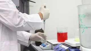 Laboratorio. Foto de archivo 