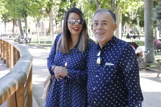 Dairo de Jesús David acompañado por su hija Sandra Vanessa David.