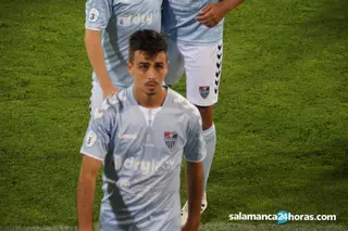 Javi Borrego, jugador de la Gimnástica Segoviana / FOTO SALAMANCA24HORAS.COM