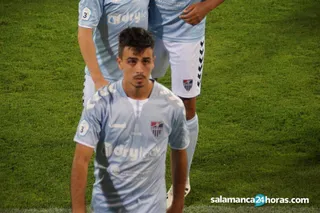 Javi Borrego, jugador de la Gimnástica Segoviana / FOTO SALAMANCA24HORAS.COM