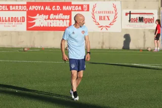 Óscar Martín, durante uno de sus entrenamientos con el Salamanca FF | FOTO JUANES