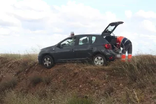 Accidente en la N-620 junto al polígono de Puerto Seco