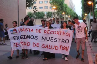 Manifestación por el centro de salud del Zurguén