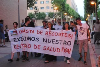 Manifestación por el centro de salud del Zurguén