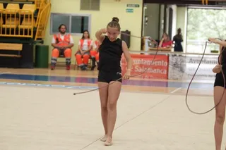 Exhibición de gimnasia rítmica