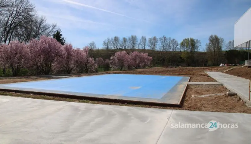 Obras de la nueva Ciudad Deportiva Lazarillo