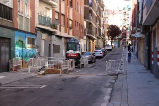Imagen de archivo de obras en la Calle Palacio Valdés