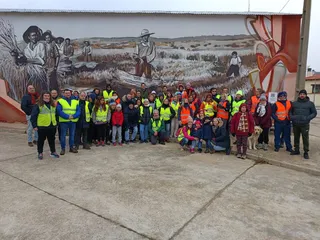 Mural estrenado por la Diputación en Castellanos de Villiquera