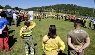 El Maíllo acoge un simulacro de incendio forestal. Foto de David Arranz |ICAL
