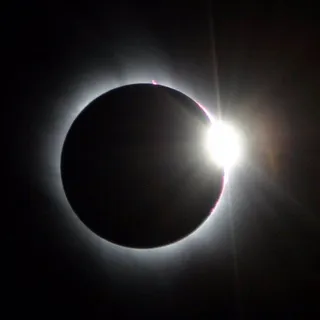 Eclipse de sol. Foto de archivo