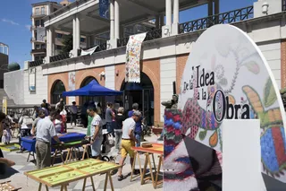 Artesanos de la provincia muestran su trabajo en la Feria de Artesanía de las Sierras Salmantinas. ICAL