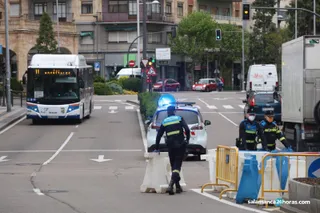 Corte de tráfico por avería en puerta Zamora (1)
