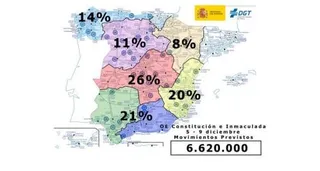 El puente de la Constitución-Inmaculada prevé más de 6,6 millones de desplazamientos. Foto DGT