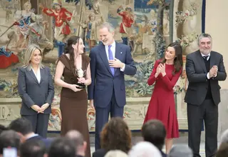 Iyana Martín recibe, de manos de los reyes de España, su galardón a como Premio Princesa Leonor | FOTO CB AVENIDA