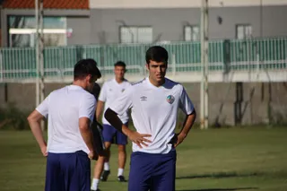 Álex Alba, en un entrenamiento del Salamanca CF UDS | Andrea