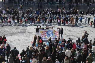 Celebración del Día de la Paz 2025 del Colegio Amor de Dios en la Plaza Mayor