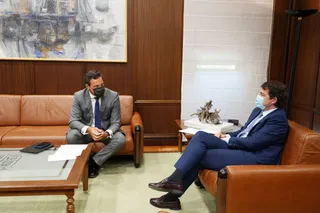 Reunión de Alfonso Fernández Mañueco y Raúl de la Hoz. | ICAL