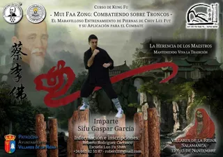 El maestro Sifu Gaspar impartirá dos cursos de Kung Fu y Luohan Gong en Salamanca