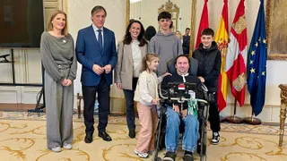 José Luis Capitán Peña, ‘Capi’ en su visita al Ayuntamiento de Salamanca