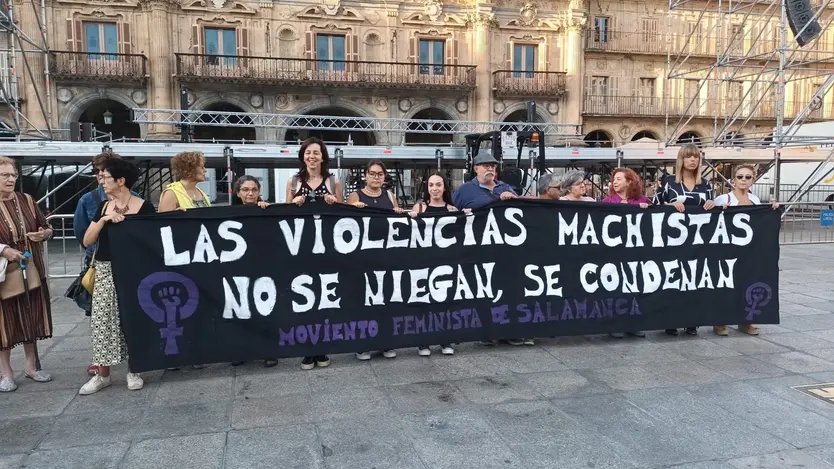 Concentración feminista en Salamanca. Fotos: Movimiento Feminista