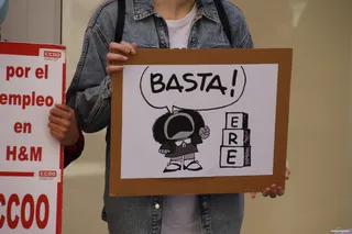MANIFESTACIÓN DE LOS TRABAJADORES DE H&M POR LOS ERE