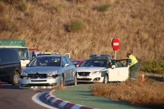 Accidente en la rotonda de Buenos Aires