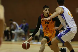 Mulero, en el partido de ida ante CB Marbella.