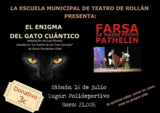 Doble sesión de teatro con la escuela municipal el 16 de julio