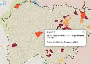 Mapa del coronavirus: Guijuelo registra una incidencia de 0 casos en los últimos siete días