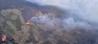 Incendio forestal de Candelario. Foto JCyL
