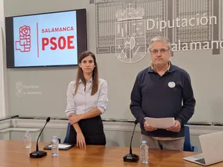 Miryam Tobal y Fernando Rubio en la Diputación.