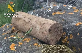 La Guardia Civil destruye un proyectil artillero localizado en Las Merindades
