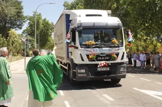 Bendición de coches por San Cristóbal