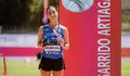 Rocío Garrido en el podio logrado en Malaga
