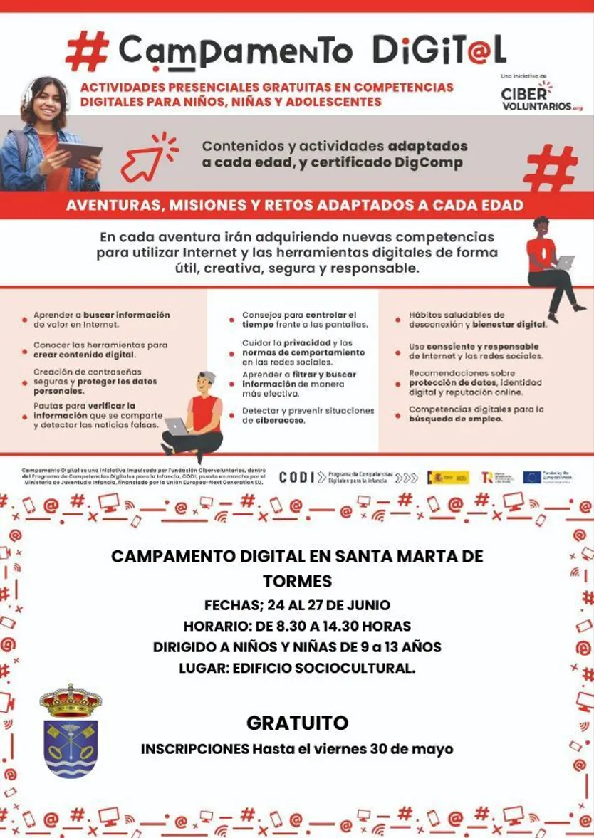 Santa Marta lanza su primer Campamento Digital de Verano con formación en competencias digitales para jóvenes