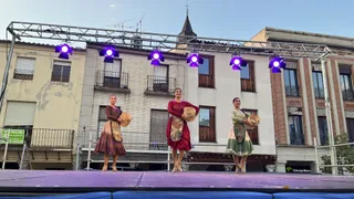 Un momento de la representación de «Vinum» dentro de «Escenario Patrimonio» en Peñaranda